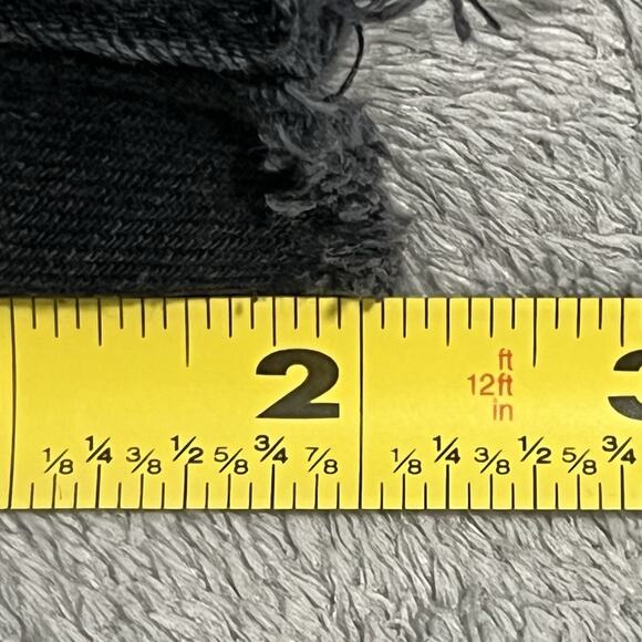 Levis 501 Shorts Womens W31 Black Denim Button Fly Cutoff Bottoms - Picture 10 of 14